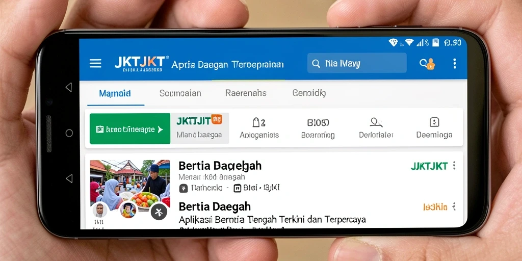 Screenshot antarmuka utama JKTJKT yang menampilkan berita daerah.