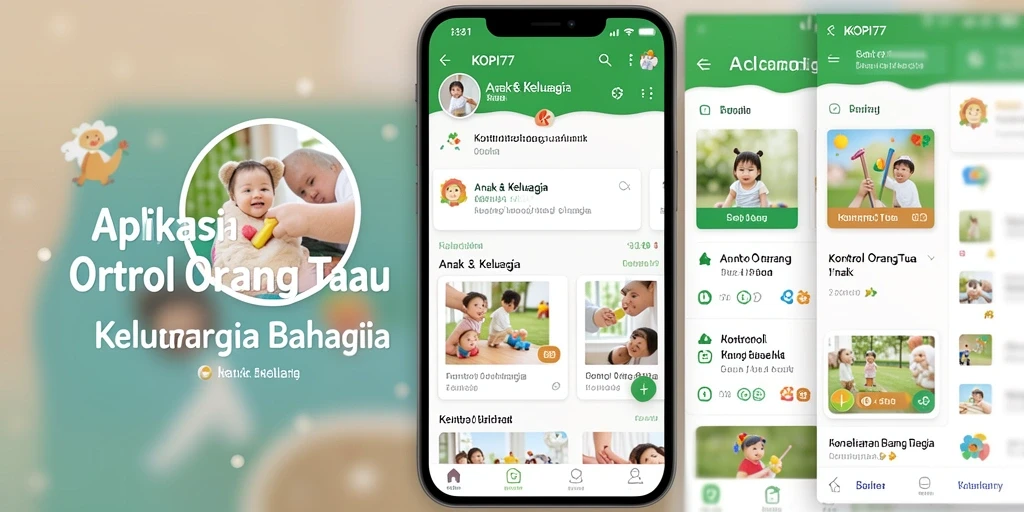 Antarmuka KOPI77 yang user-friendly untuk kontrol orang tua.