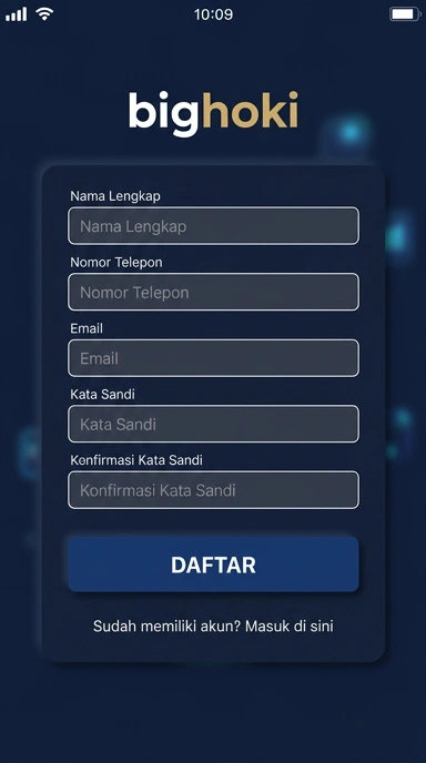 Buat Akun Baru Bighoki Untuk Pengguna Android